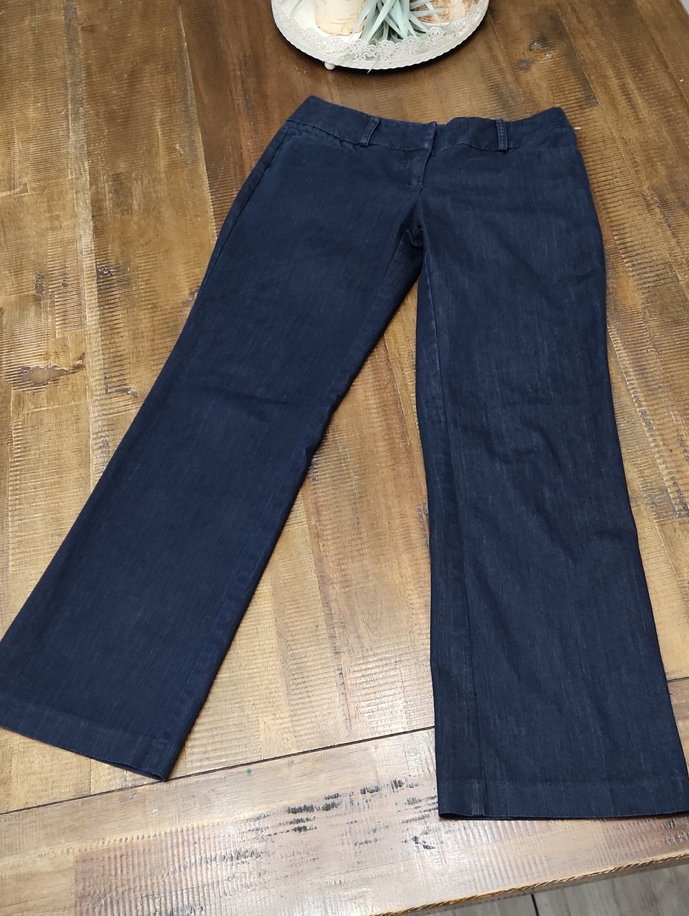 7th Avenue Design Studio Navy Petite Trousers Wmens Sz 0